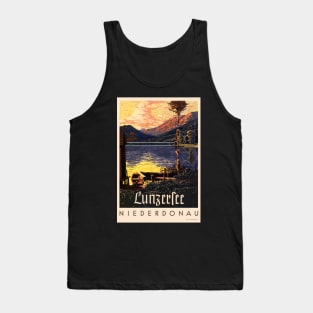 Lunzersee Niederdonau Austria Vintage Poster 1938 Tank Top